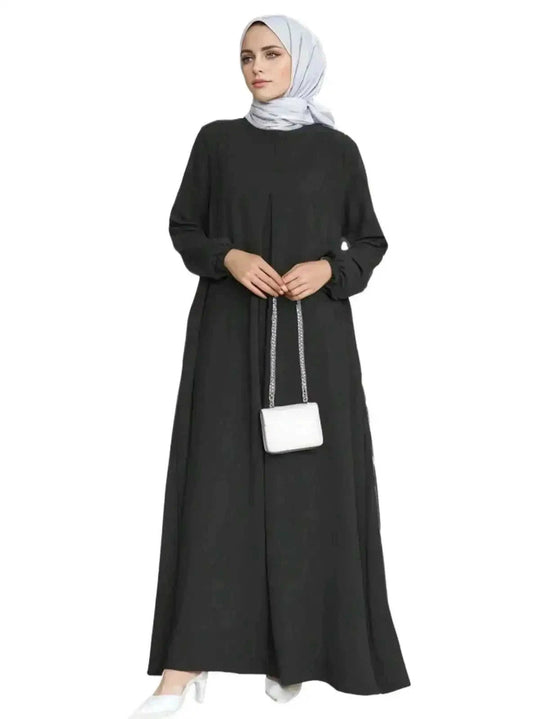 maxi length dress | breathable cotton fabric | long sleeve maxi dress | energy saving