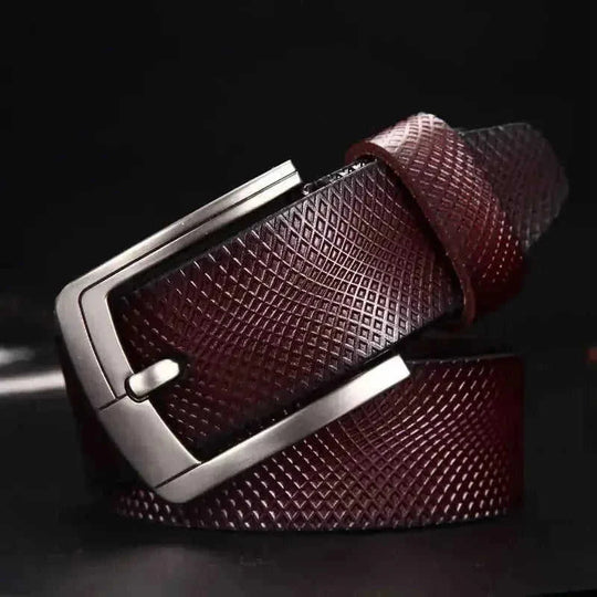 genuine cowhide leather belt | 15 inch wide belt | adjustable belt with pin buckle | ultrasonic cleaning
