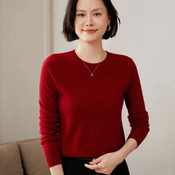 cotton-blend knit fabric | oversized fit long sleeve | breathable loose sweater | energy saving