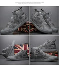 mens high-top camouflage shoes | canvas high-top sneakers | youth fashion casual footwear | energy saving