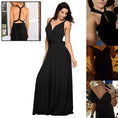 backless maxi dress | floor-length bandage dress | multiway convertible dress | energy saving