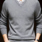 merino wool sweater | lightweight v-neck sweater | breathable thin knitwear | ultrasonic cleaning