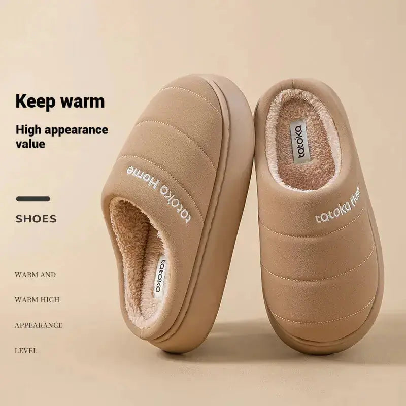 New Cotton Waterproof Plush Autumn And Winter Warm Non-slip Platform Fleece Lined Cotton Shoes Meifu Market