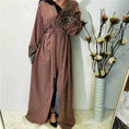 embroidered long cardigan | beaded kaftan robe | arabic style abaya | energy saving