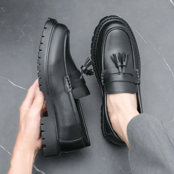 Business Fringed Leather Shoes Men's All-match Slip-on