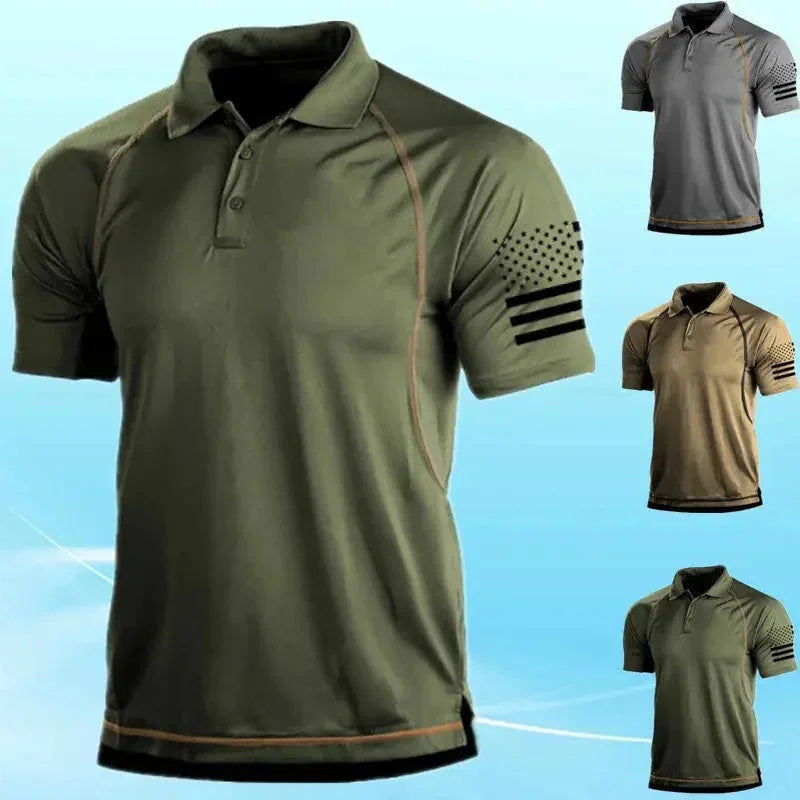 quick-dry polyester fabric | loose fit polo shirt | breathable summer t-shirt | ultrasonic cleaning