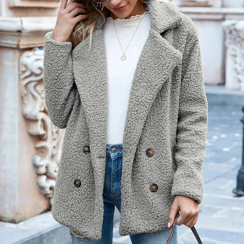 heavyweight wool blend coat | oversized fluffy cardigan | long sleeve winter jacket | ultrasonic cleaning