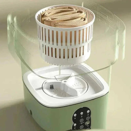 mini portable washing machine | foldable washing machine | compact laundry appliance | energy saving