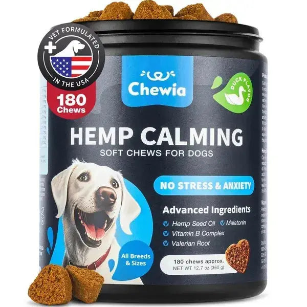Calming Chews For Dogs Duck Flavor Canine Supplement For All Breeds And Sizes Meifu Market