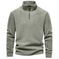 Fashion Personality Stand-collar Zippered Sweatshirt With Fleece Winter Casual Pullover Top Men's Clothing M - color varia...