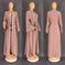long-sleeve abaya dress | breathable cotton fabric | plus size prayer gown | energy saving