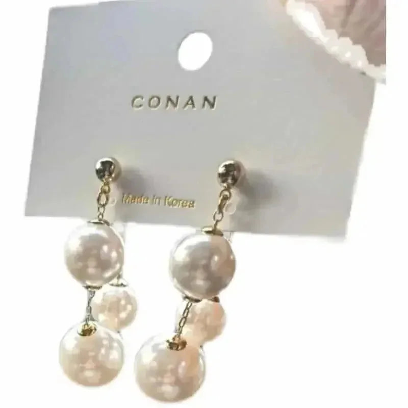 pearl beaded earrings | tassel drop earrings | celebrity inspired jewelry | energy saving