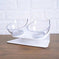 Non Slip Double Cat Bowl With Raised Stand Pet Food Cat Feeder Protect Cervical Vertebra Dog Bowl Transparent Pet Products...