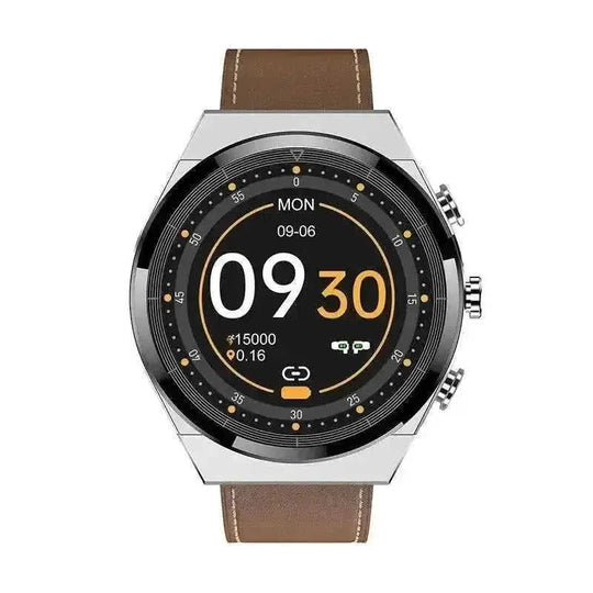 2-in-1 Bluetooth Earbuds Smartwatch - Heart Rate Monitor with Wireless Calling & Fitness Tracking Black Steel Belts - comp...