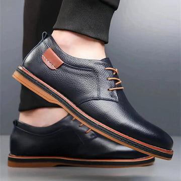 hand-stitched leather shoes | wide width mens shoes | premium full-grain leather | energy saving