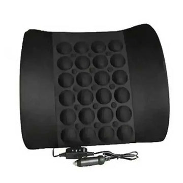 12V Car Massager Chair Pad - Neck & Waist Pillow for Pain Relief