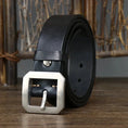 stainless-steel belt buckle | premium cowhide leather belt | heavy-duty belt for jeans | energy saving