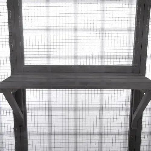 oversized cat cage grey | large cat enclosure with platforms | multi-level cat playpen | ultrasonic cleaning