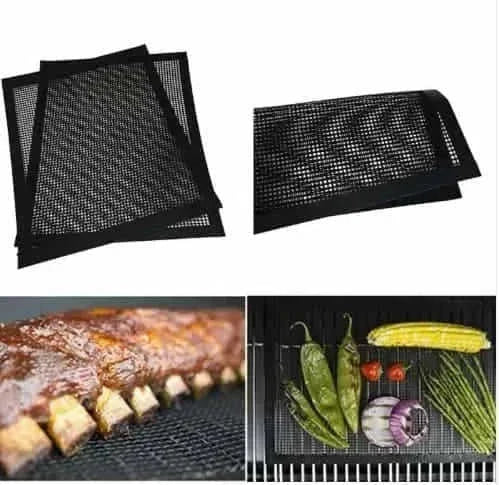 teflon coated grill mats | non-stick bbq grill mats | high heat resistant cooking mats | energy saving