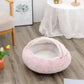 2 In 1 Dog And Cat Bed Pet Winter Bed Round Plush Warm Bed House Soft Long Plush Pets Bed Pet Products Meifu Market
