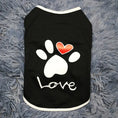 Pet Dog Printed Love Short Sleeve Top Meifu Market