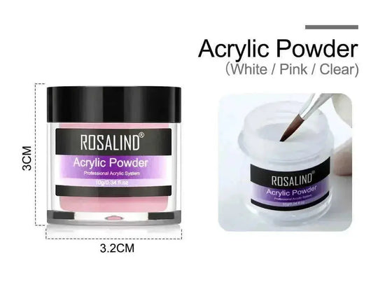 professional acrylic nail kit | glass dappen dish included | acrylic liquid and powder set | ultrasonic cleaning