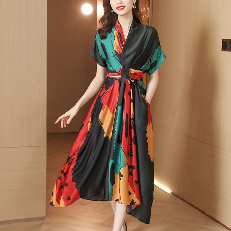 lightweight cotton fabric | loose fit swing dress | breathable summer dress | ultrasonic cleaning