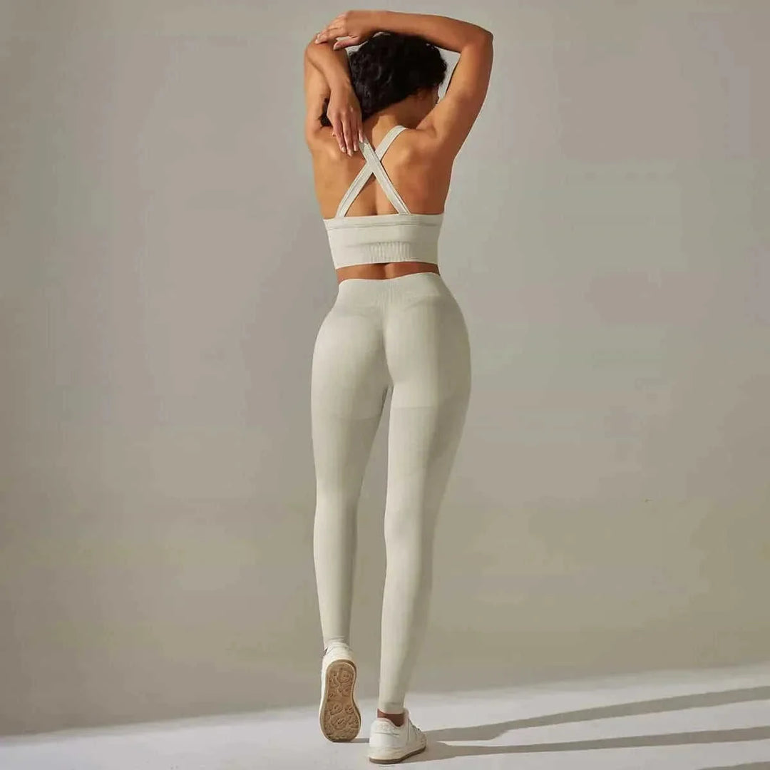 high-waisted seamless leggings | moisture-wicking yoga pants | squat-proof gym tights | energy saving