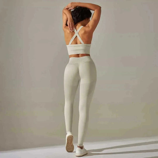 high-waisted seamless leggings | moisture-wicking yoga pants | squat-proof gym tights | energy saving