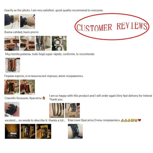 braided leather bracelet for men | vintage charm wood beads | adjustable wrap wristband | ultrasonic cleaning