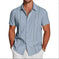 Men's Hawaiian Print Short Sleeve Lapel Shirt - Meifu Market