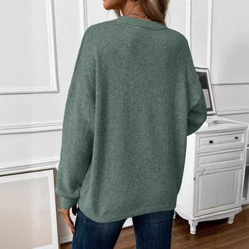 Simple Women's Knitted Sweater Pullover Meifu Market
