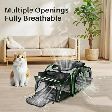 Expandable, Foldable, Portable Pet Carrier With Wheels And Six Sides For Cats And Small Dogs. Meifu Market