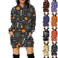 halloween hoodie with pockets | oversized long sleeve sweatshirt | fleece lined cozy sweater | ultrasonic cleaning
