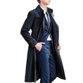 waterproof trench coat | wool blend overcoat | knee length mens coat | ultrasonic cleaning