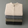pure wool cardigan | double-strand knit sweater | stand collar cashmere | ultrasonic cleaning