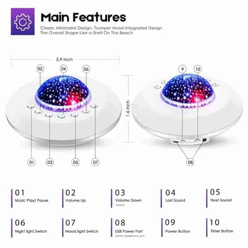 white led night light | baby sleep aid light | nursery room lighting | energy saving