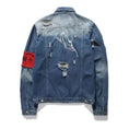 heavyweight denim jacket | embroidered denim jacket | vintage style denim | ultrasonic cleaning