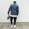heavyweight denim jacket | embroidered denim jacket | vintage style denim | energy saving