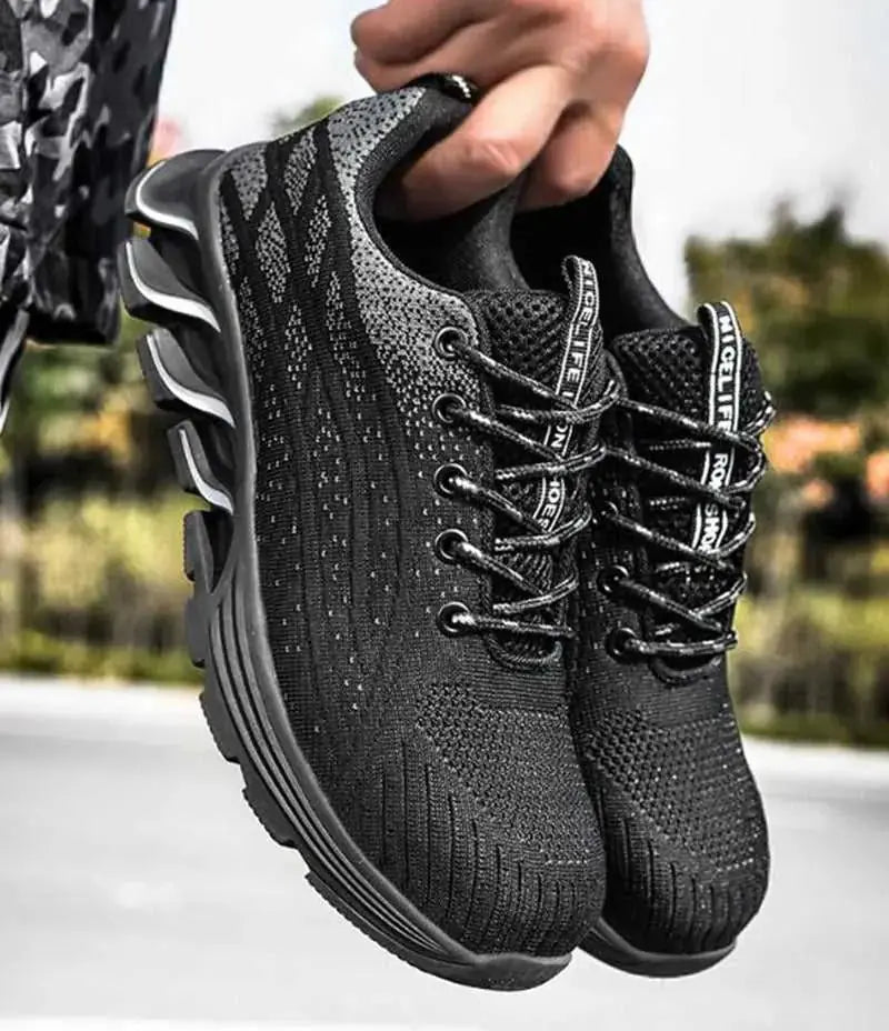 Men Sneakers Indestructible Steel Toe Work Shoes Comfortable Puncture Proof Shoes 