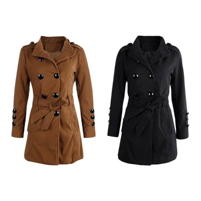 warm woolen trench coat | stylish winter coat women | heavy-duty wool coat | ultrasonic cleaning