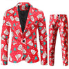 christmas suit jacket + pants stylish male blazer coat 