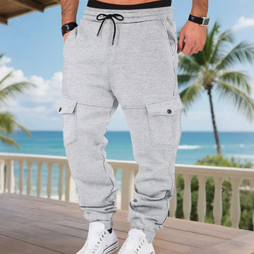 Fleece-lined Multi-pocket Cargo Outdoor Sports Casual Pants Meifu Market