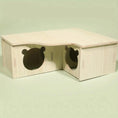 multi-chamber hamster maze | natural wooden hamster hideout | large hamster activity center | energy saving