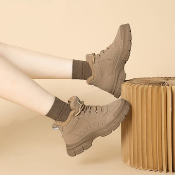 Warm Snow Boots Women's Non-slip Plus Velvet Thickened Martin Boots Meifu Market