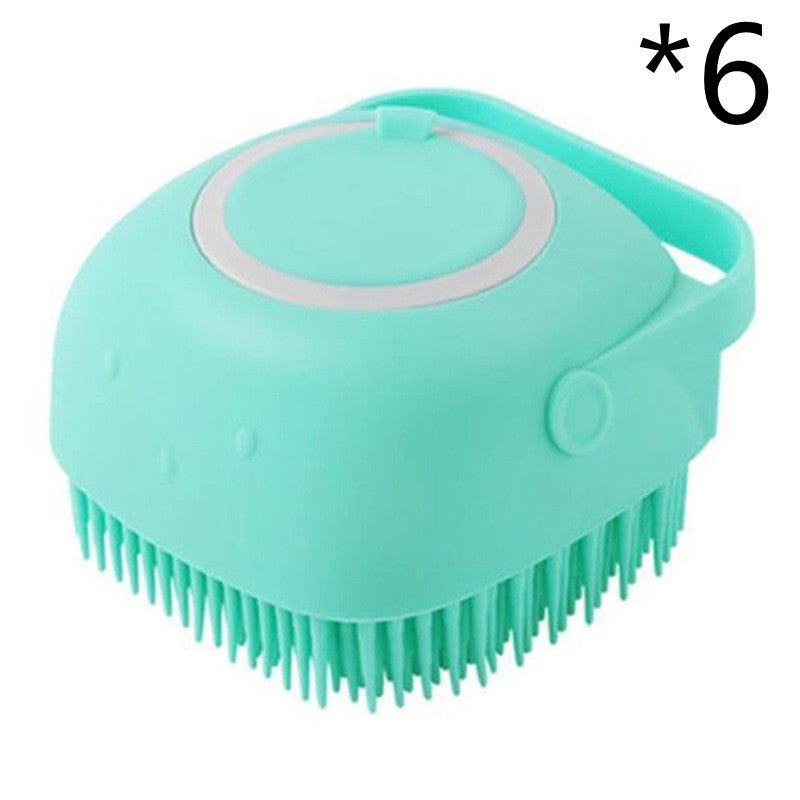 Silicone Dog Bath Massage Gloves Brush Pet Cat Bathroom Cleaning Tool Comb Brush For Dog Can Pour Shampoo Dog Grooming Supplies Meifu Market