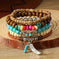 genuine leather bracelet | adjustable bangle size | feather charm jewelry | ultrasonic cleaning