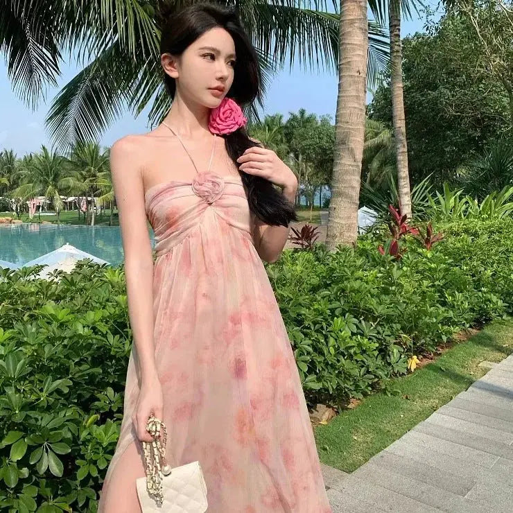 backless halter dress | summer travel dress | sexy womens dress | ultrasonic cleaning