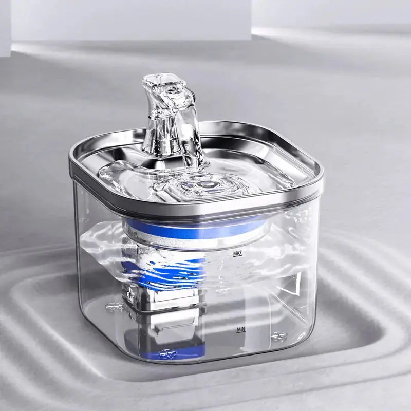 Pet Cat Dog Stainless Steel Automatic Circulation Water Dispenser Intelligent Fountain Pets Accessories Meifu Market