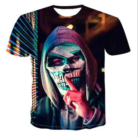 d printed skull t-shirts | mens graphic skull tees | soft cotton skull shirts | energy saving